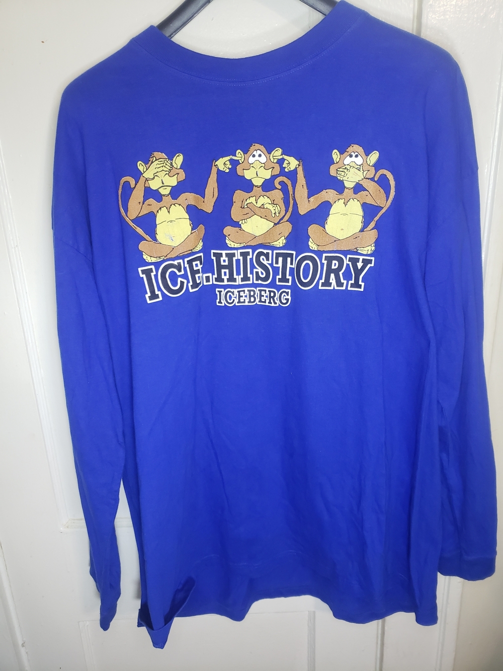 Iceberg 'Ice.History' Blue Graphic Longsleeve Tee